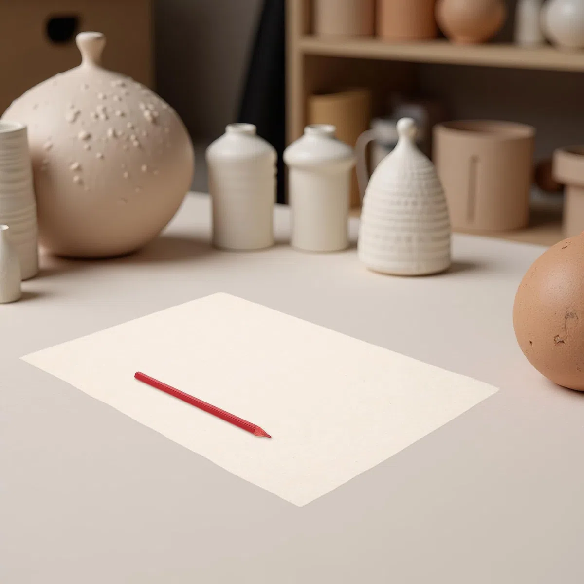 10 Hojas de Papel de Transferencia para Cerámica Papel para Calco Alta Precisión y Resistencia a Arrugas Beige Adecuado para Proyectos de Arte y Cerámica