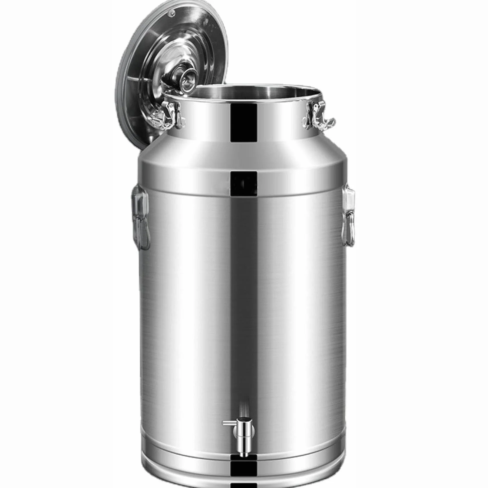 Contenedor de aceite de acero inoxidable a prueba de fugas con grifo de grado alimenticio, solución de almacenamiento duradera para cocina, aceites, vinagres y aderezos, perfecto para chefs caseros