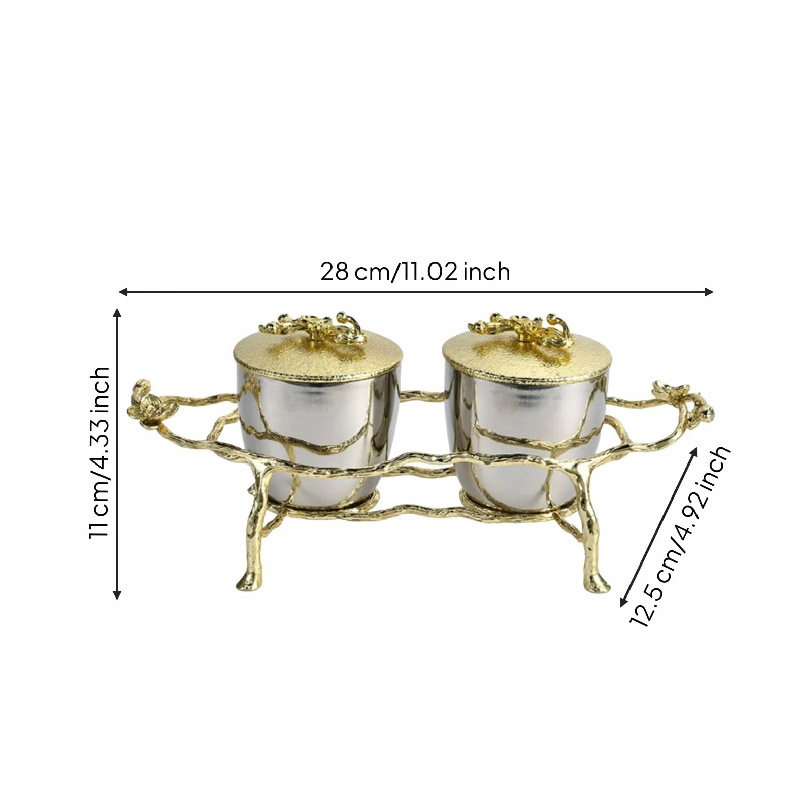 Juego Condimenteros con Soporte corativo Juego Salero y Pimentero Compacto Vajilla para Invitados, Comedor, Cocina