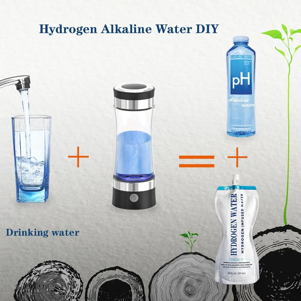 Generador portátil de agua con hidrógeno para agua potable,tecnología SPE PEM,generador de botellas de agua de hidrógeno,máquina y fabricante de agua de hidrógeno para deportes y