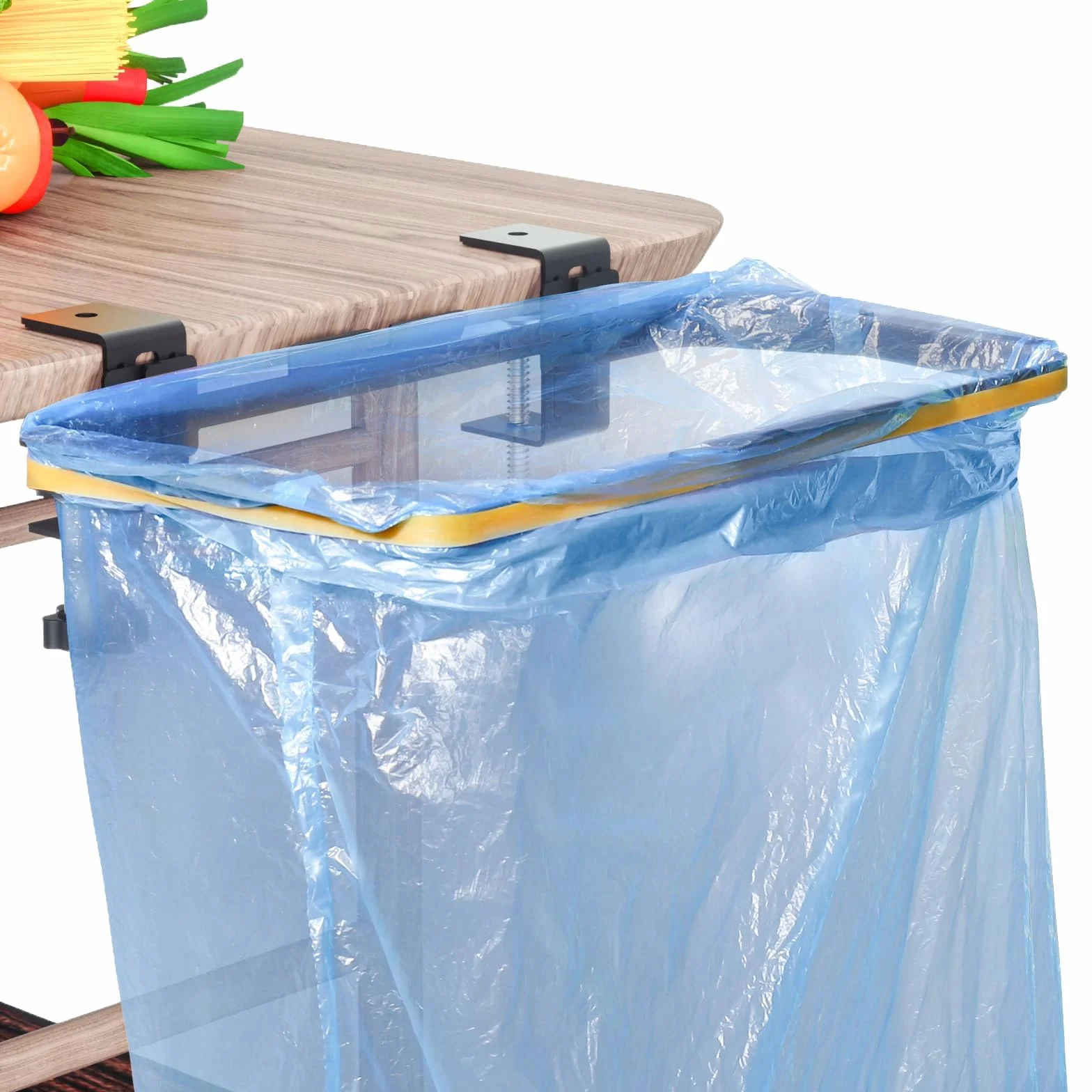 Soporte para Bolsa de Basura, Bolsa de Basura de AceroInoxidable Porta Bolsa para Colgar Soporte de Bolsa de Basura Colgante para Residuos en Cocina, Oficina, Camping, Picnics(Capacidad de Carga 5 kg)