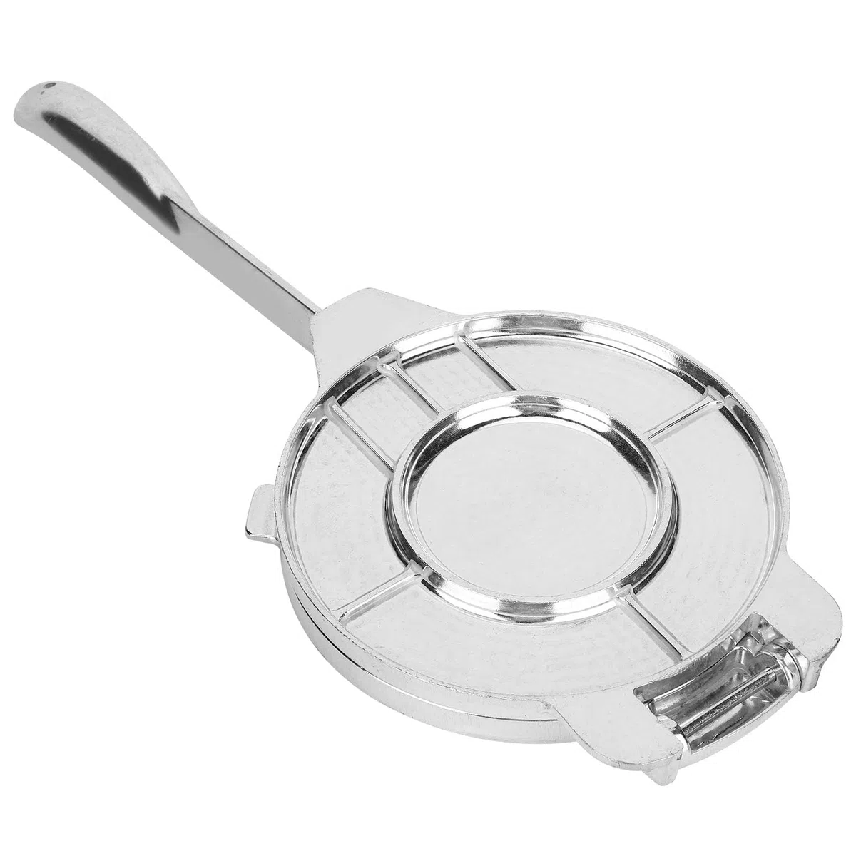 Prensa de tortilla de hierro fundido, aleación de aluminio Tortilla Maker harina Tortilla Pizza Making Machine para cocina 22 * 16CM