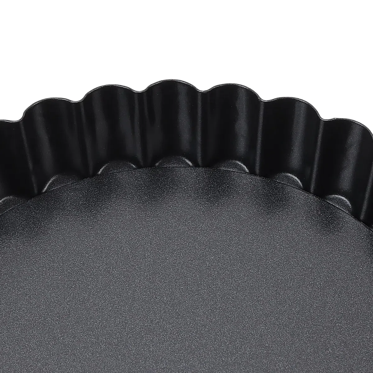 JEUIHAU 16 mini latas de 12 cm, antiadherentes de acero al carbono con base suelta, lata redonda acanalada para hornear quiches, flanes, tartas de queso