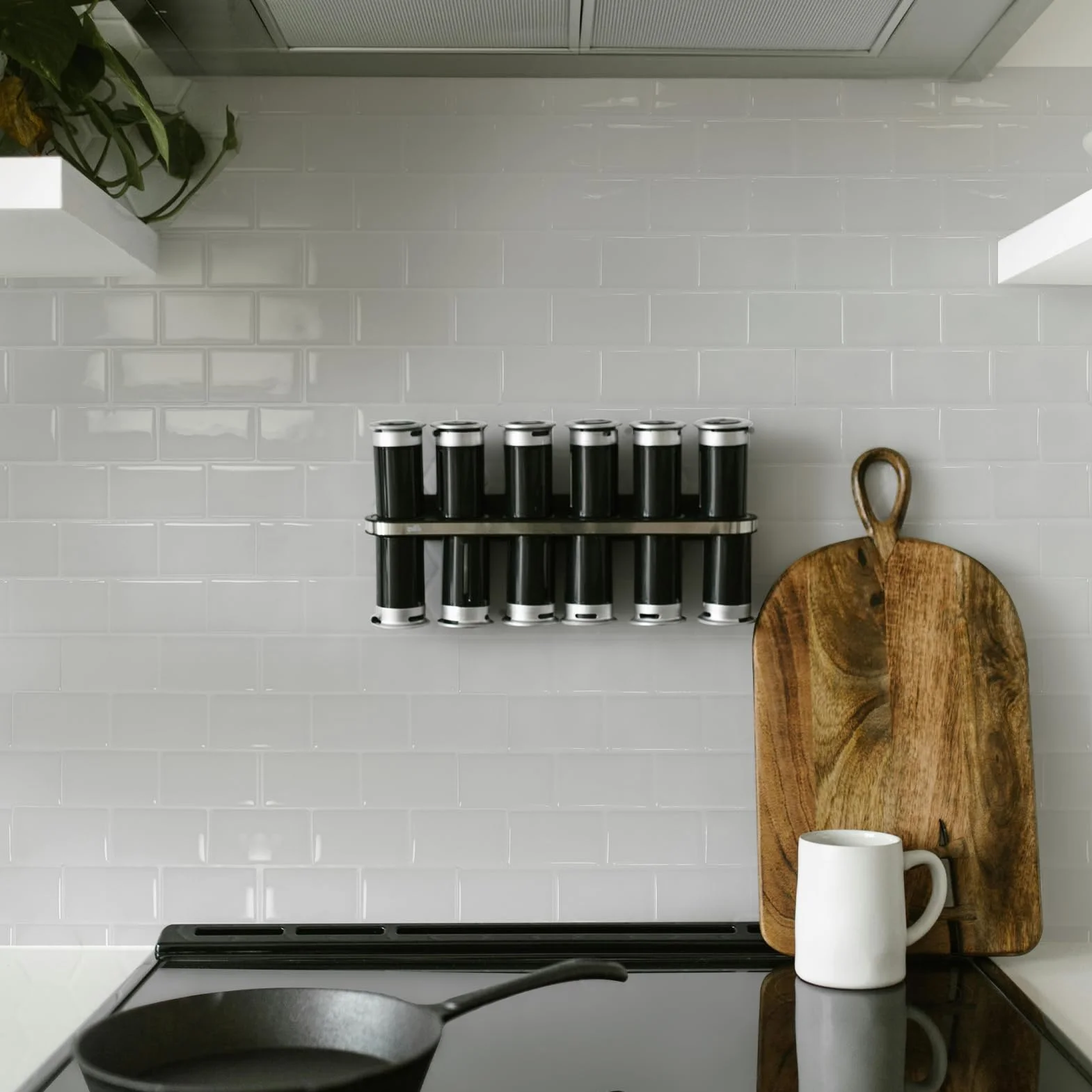 Art3d 10 adhesivos para azulejos, color blanco, para decoración de azulejos, para cocina, baño