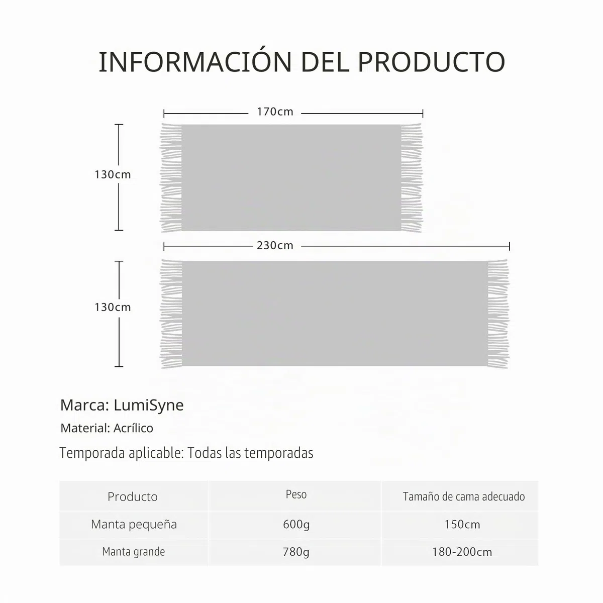 LumiSyne Manta De Punto con Flecos Color Sólido Rejilla De Piña Comoda Suave Cubresofa Cubrecama Manta Cubrecama Decorativa para Sofá Cama 230x130cm