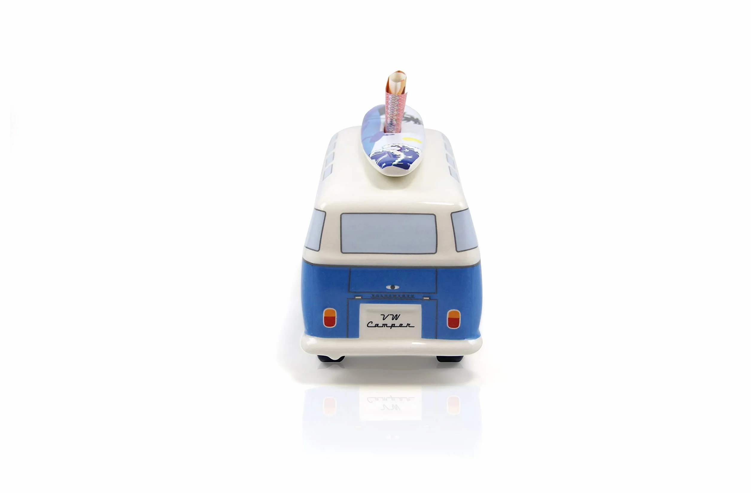 BRISA VW Collection - Hucha de Cerdito T1 Camper Bus Samba y Tabla de Surf (Surf/Azul)
