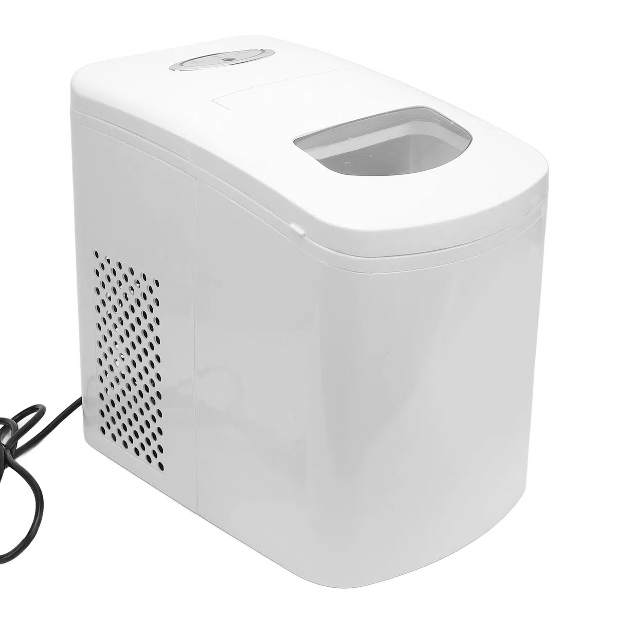 Annadue Pequeño Fabricante de Hielo, Máquina de Hielo de Encimera Portátil, Máquina Redonda de Fabricantes de Hielo, Automático Completo, Ahorro de Espacio, para Hogar, Cocina, (Enchufe