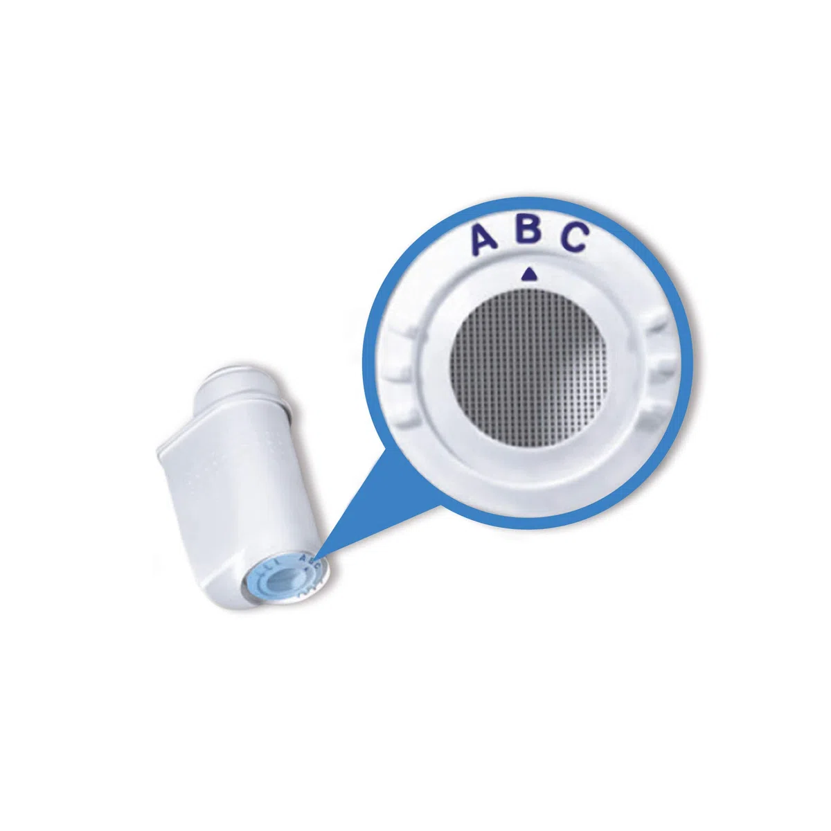 Bosch TCZ7033 - Filtro reutilizable de agua para café, 3 unidades, color blanco