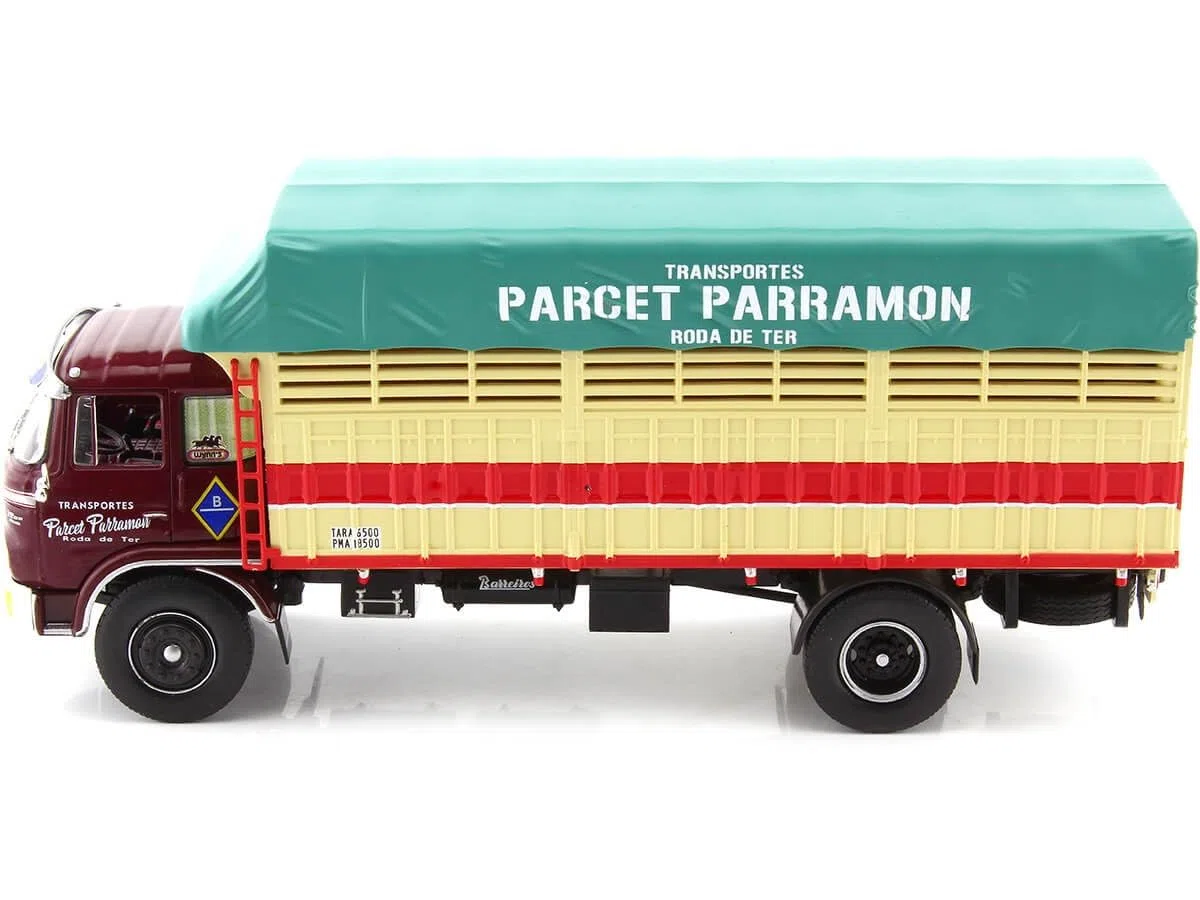 1966 Camión Barreiros Super Azor Gran Ruta "Parramon" [B-553459] Granate/Beige 1:43 Salvat PEG018