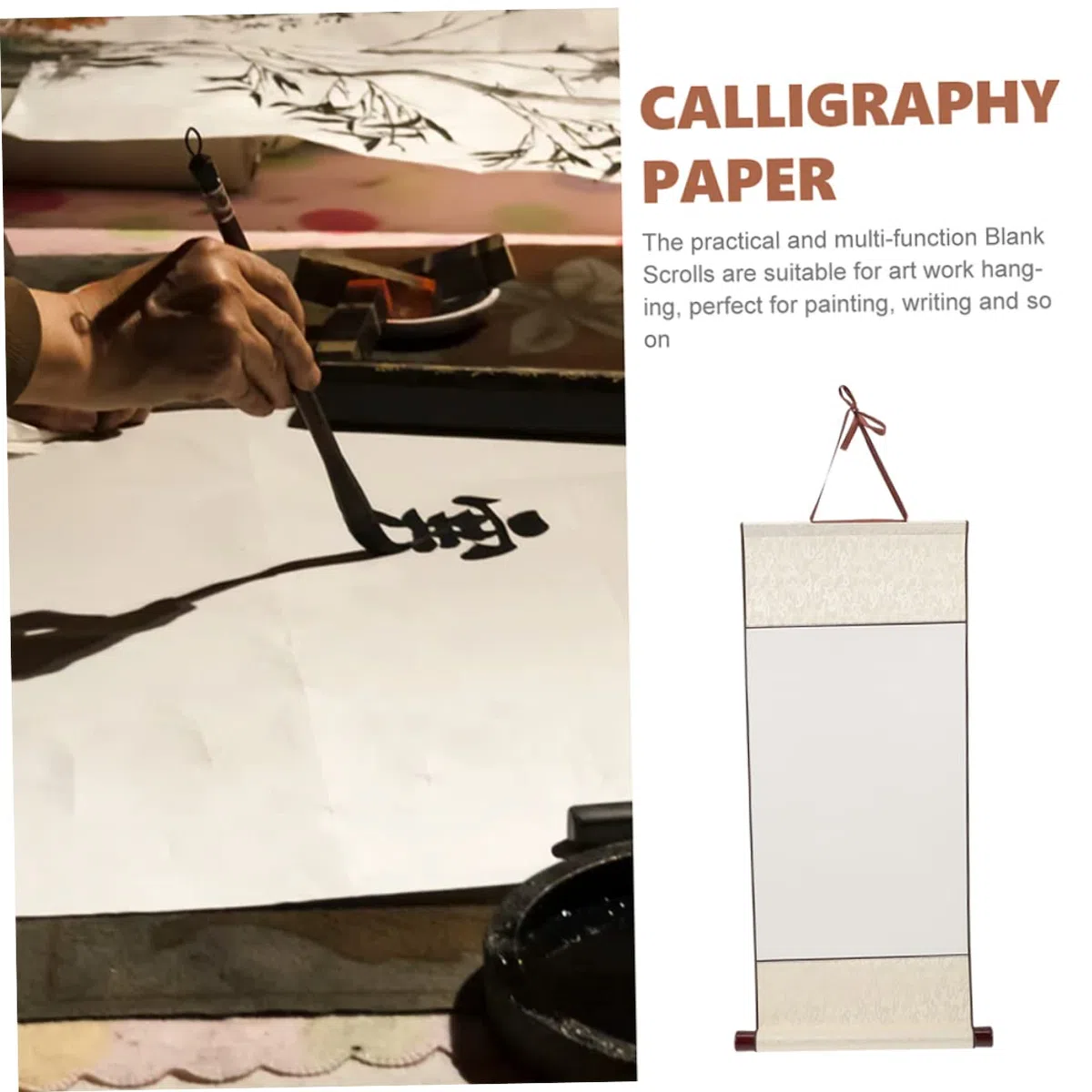 MAGICLULU Papel De Caligrafía China Rollos Para Pintura y Escritura Juego De 3 Piezas 30x67 Cm Papel Antiguo y Envejecido Adecuado Para Artistas y Estudiantes Talleres y Prácticas Artísticas
