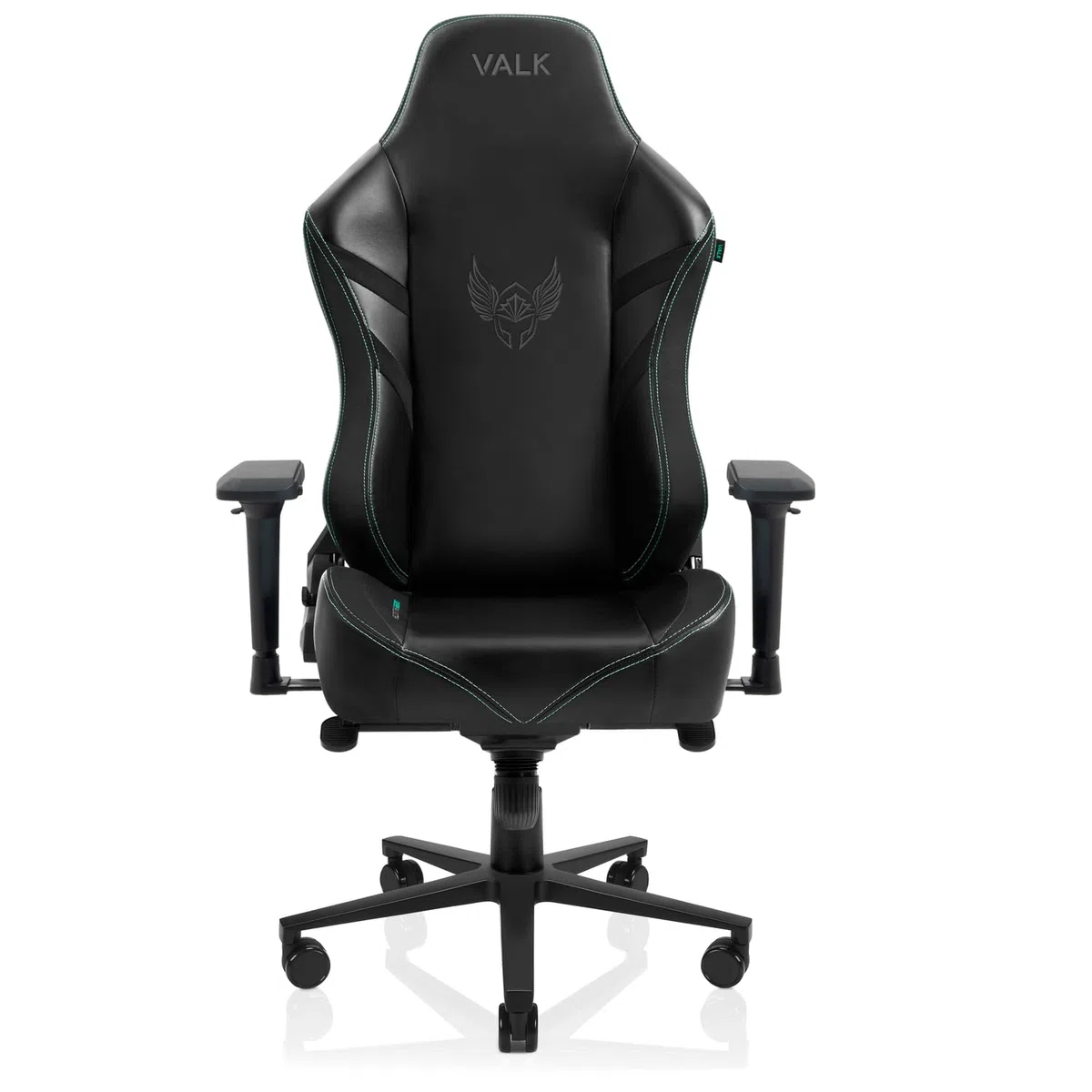 VALK Freya - Silla Gaming Ergonómica Profesional, Polipiel (Mecanismo basculante, Reposabrazos 4D, Cojines Memory Foam, Respaldo reclinable, Pistón Clase 4) Silla Gamer, Silla Oficina (Negra)