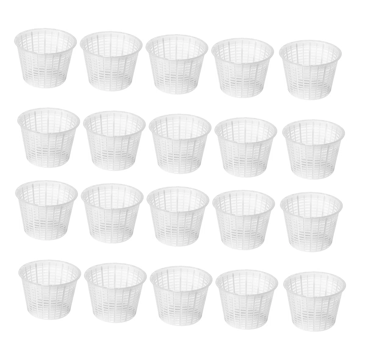 20 x Molde para Queso 9,5x7 cm – Para Quesos Frescos de 350 g, Drenaje Eficiente del Suero