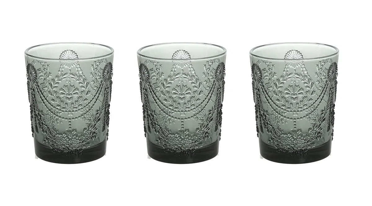 Tognana Savoia Set of 3 Glasses Grey