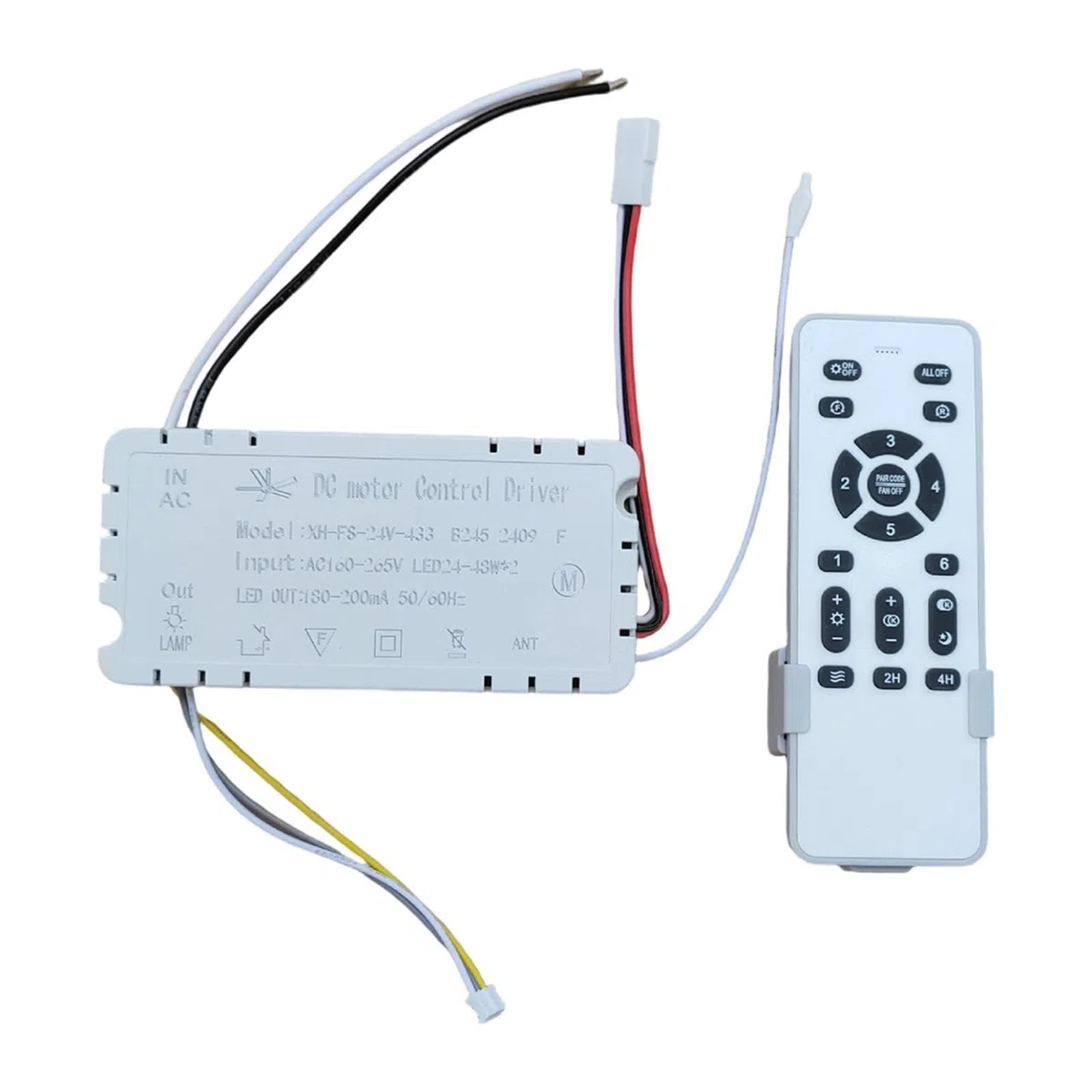 Kit de Control Remoto Y Receptor para Ventilador de Techo, Receptor para Luz de Ventilador Invisible