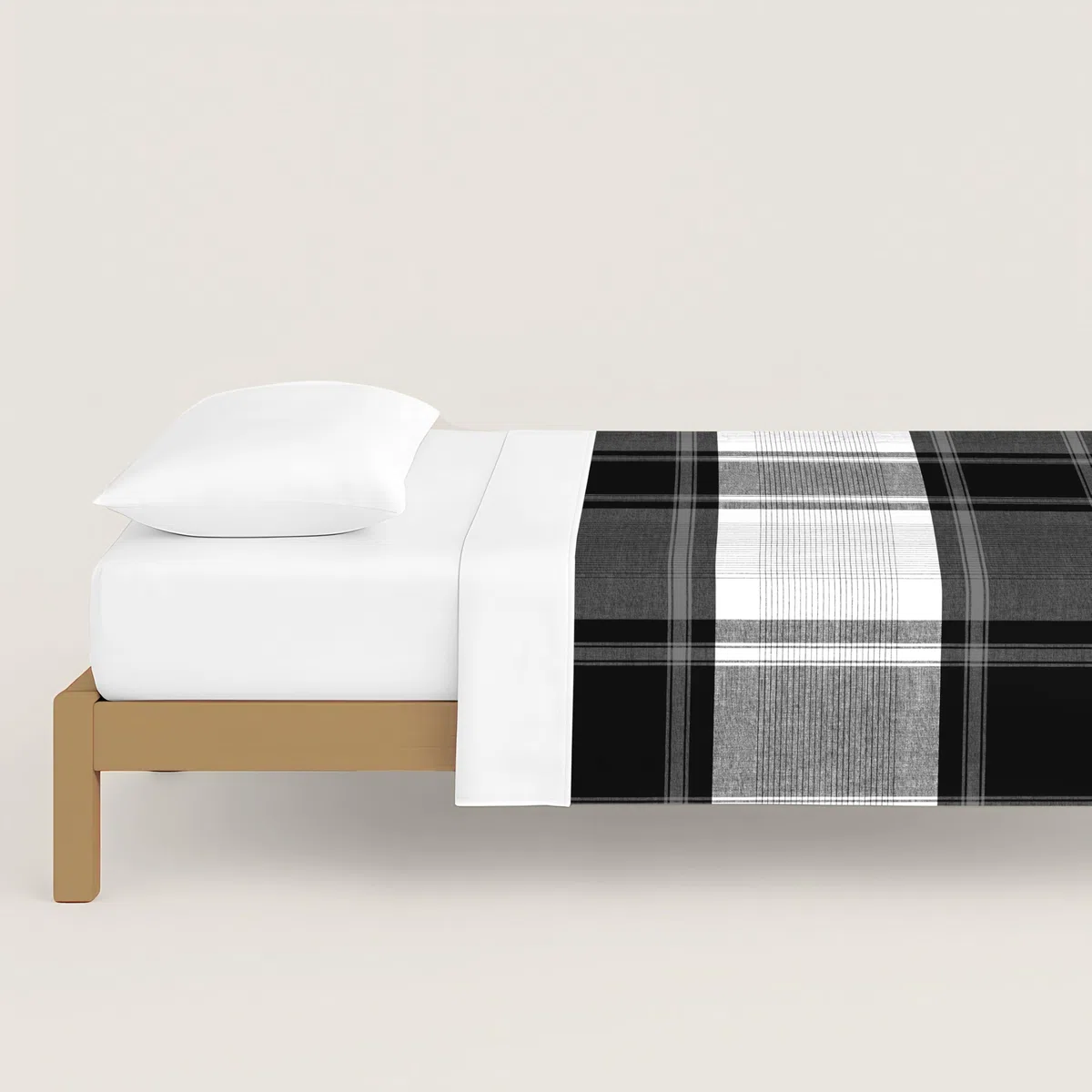 NATURALS - Funda Nórdica Estampada Cama 90-100% Algodón Suave y Transpirable - Juego de Edredón 150x220 cm con Solapa + 45 cm - 1 Funda Almohada 45x110 cm - Fabricado en España