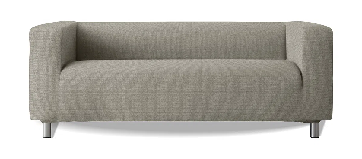 Milica | Funda sofá elástica para Modelo de sofá Klippan de IKEA y similares | para sofás de Brazos Altos| Ajuste, Lavable y Suave | Color Gris Claro Moderno y Neutro