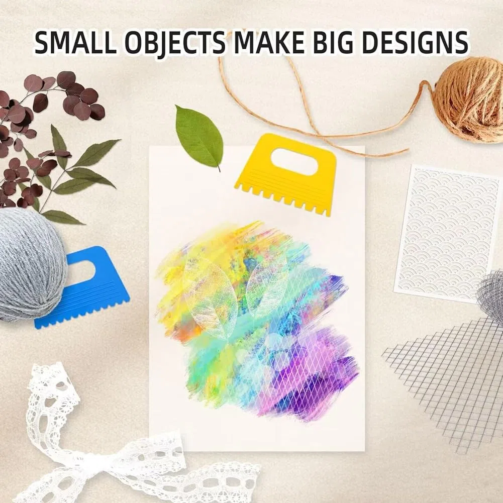 Placa de Impresión de Gel Grande, Tablero de Monoimpresión Transparente de 9x12 Pulgadas con 4 Plantillas Raspadoras, Placas de Gel Reutilizables para Imprimir