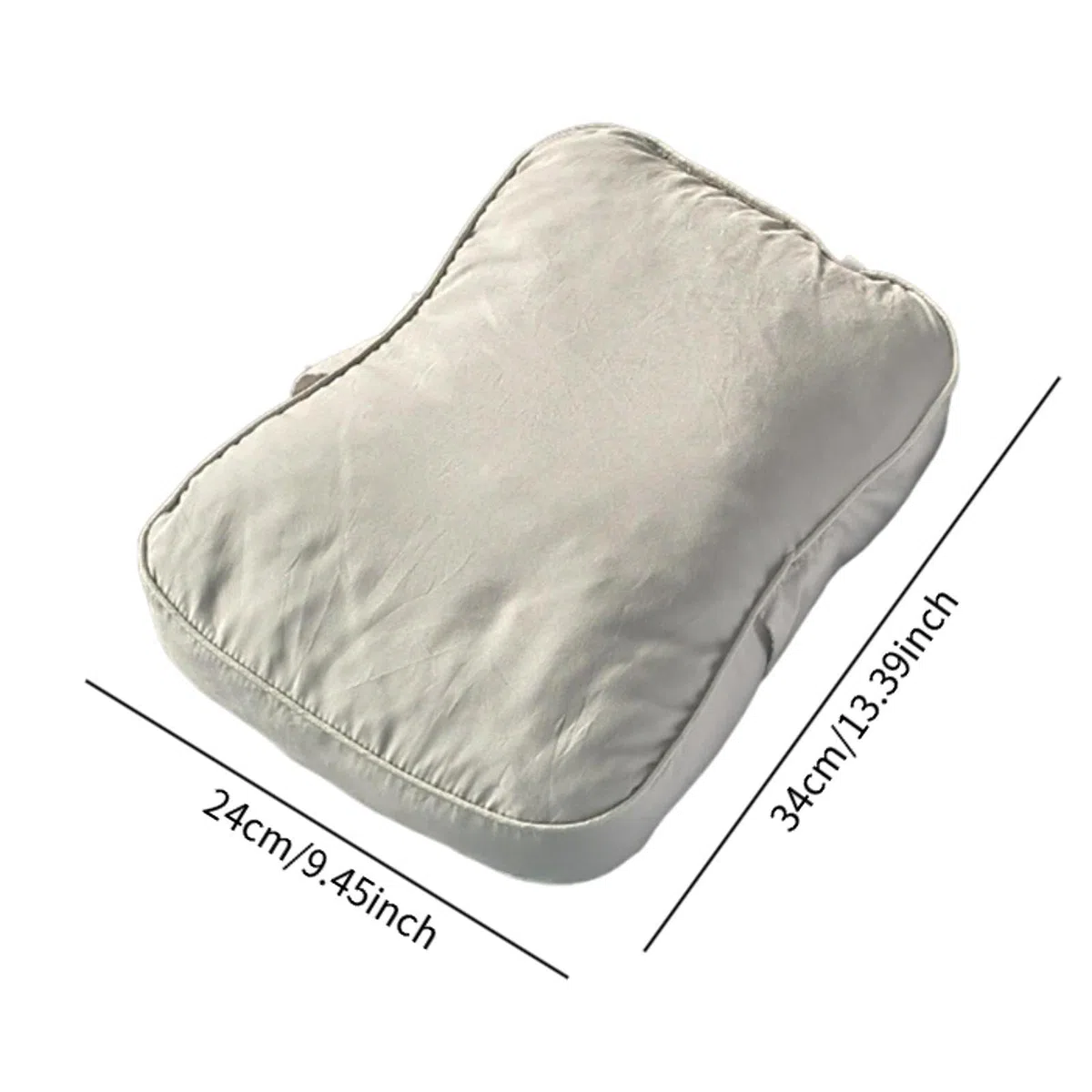 Milageto Almohada para debajo de las rodillas, cojín de apoyo para las piernas, almohadilla versátil para dormir, cojín para las rodillas para, Gris