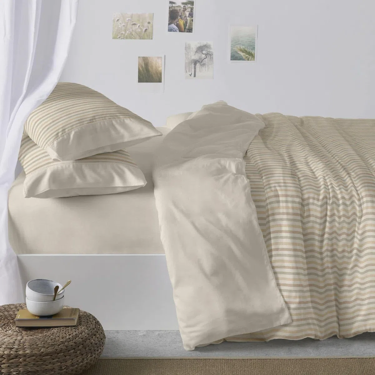 Burrito Blanco | Fundas nórdicas algodón | Cama de 90cm. (+Medidas Disponibles) | Diseño 628 | Color Camel (90x190/200cm.)