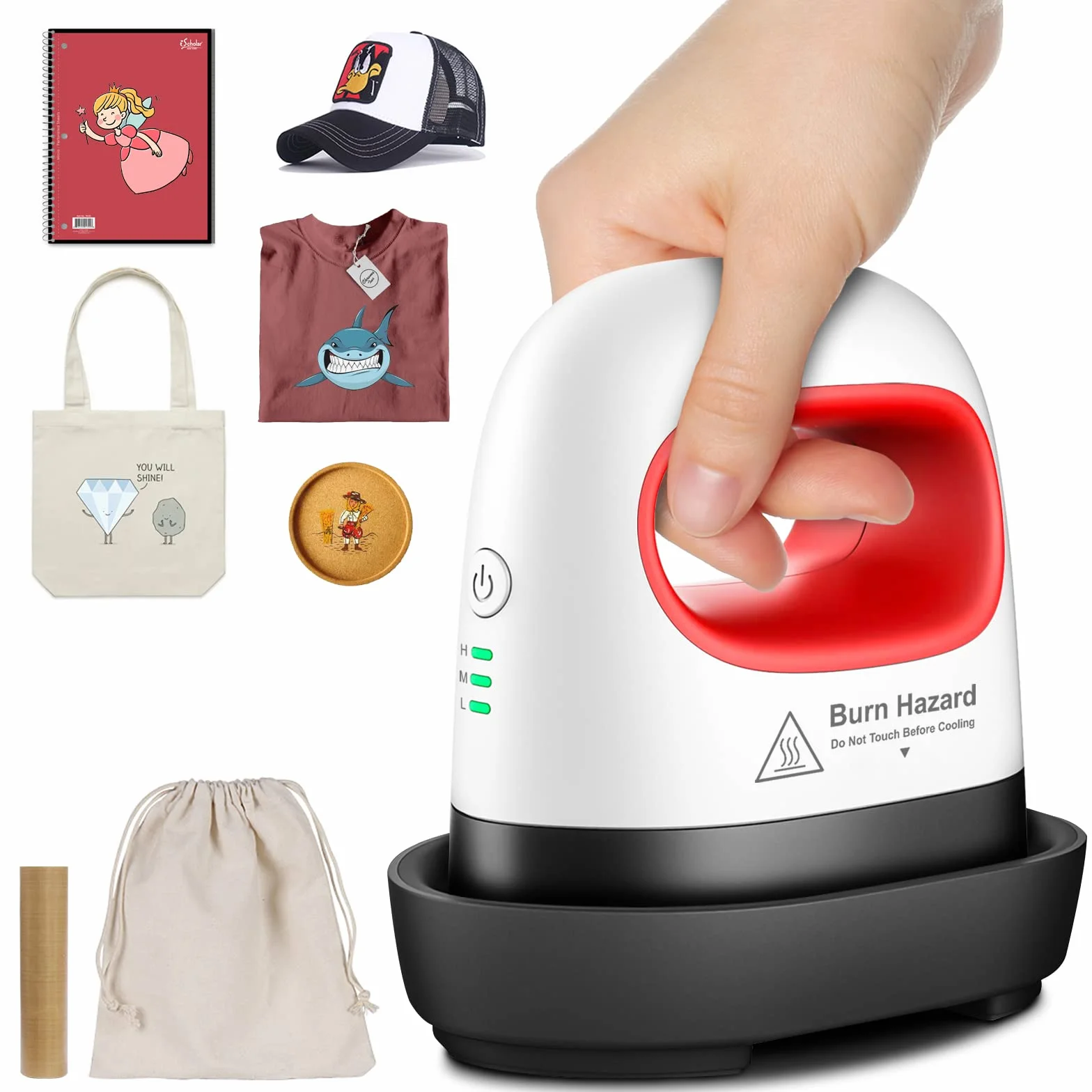Prensa de Transferencia Mini Prensado de Calor, Máquina de Prensa Caliente pequeña HTV Portátil Easy Press Mini DIY para Ropa, Zapatos, Sombreros, Máquina de Transferencia de Calor