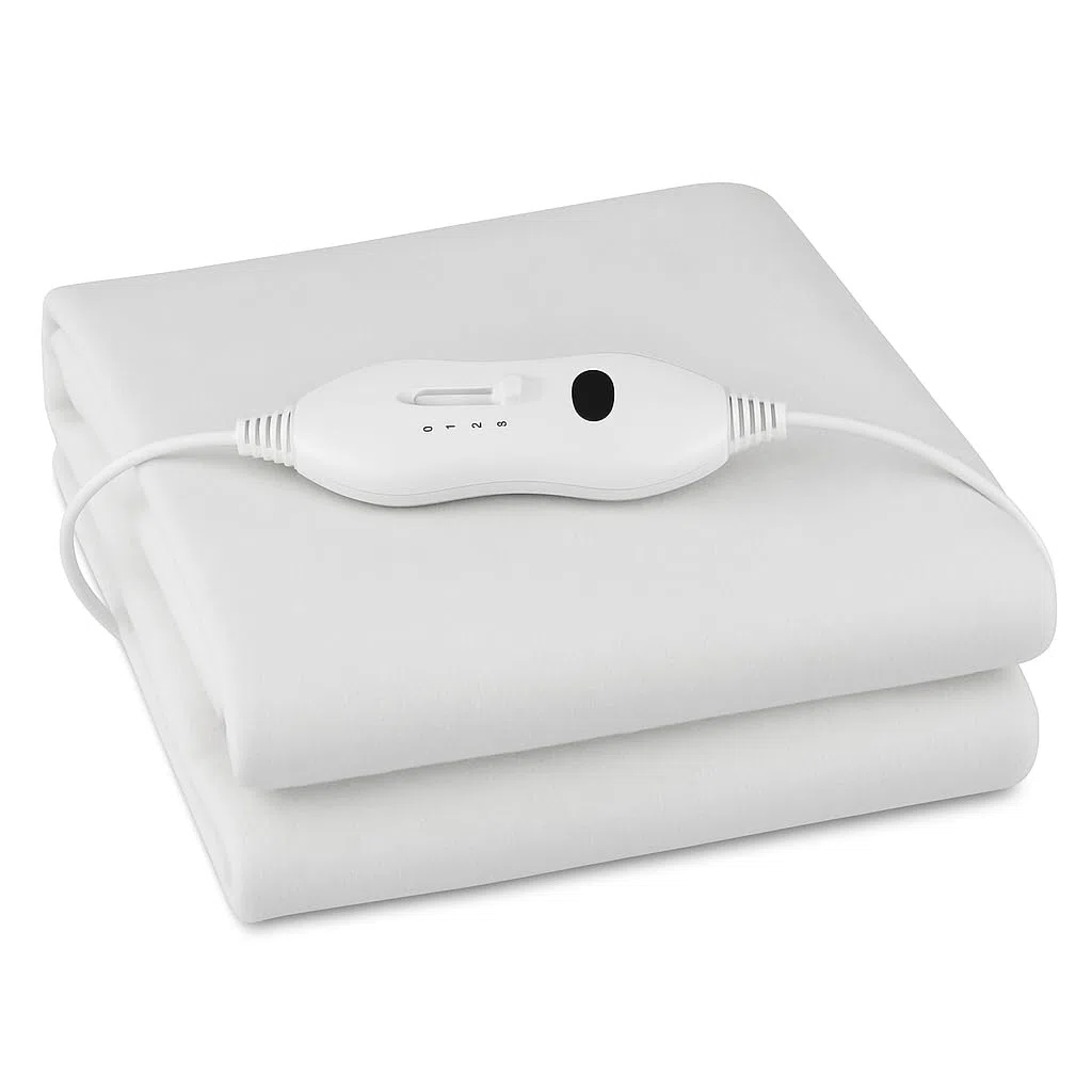 Calientacamas Manta Eléctrica 150×80 cm – 60W – 100% Poliéster – Calor Seguro y Confortable
