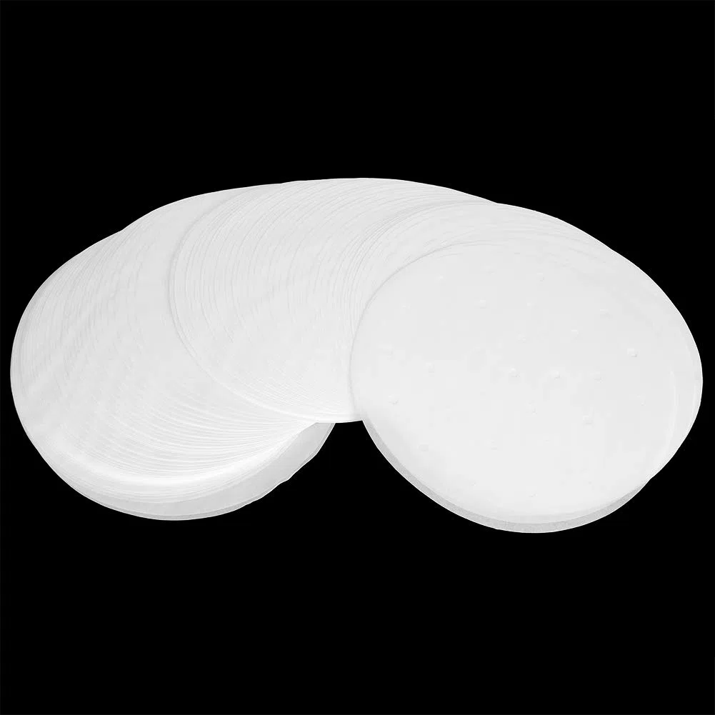 400 Piezas de Papel de Pergamino de Freidora, Revestimiento de Papel de Vapor No Ronda de Vapor de 24 Cm para Accesorios de Freidora y Vapores