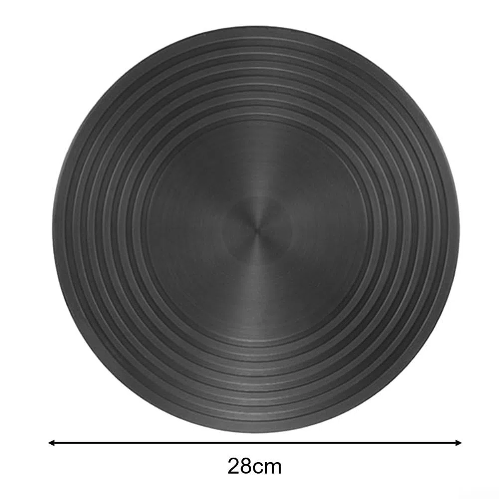 Placa adaptadora de inducción de calentamiento uniforme, placa difusora de calor antideslizante para utensilios de cocina de vidrio (28 cm)