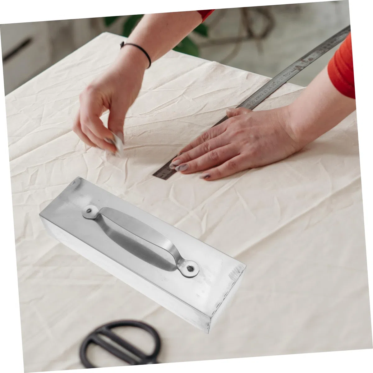 Angoily Clavija de Fijación de Tela de Acero Inoxidable Superficie Lisa y Bordes Redondeados para Costura DIY y Corte Fácil