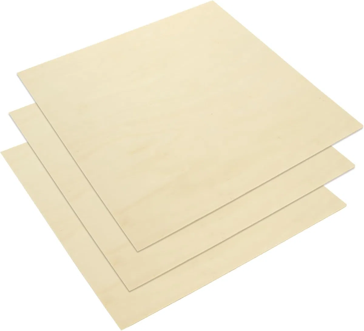 SHUESS 25 placas de madera contrachapada, placa de madera de 300 x 300 x 1,5 mm, para manualidades, madera contrachapada, madera sin tratar, madera de tilo, aglomerado para manualidades, modelismo,
