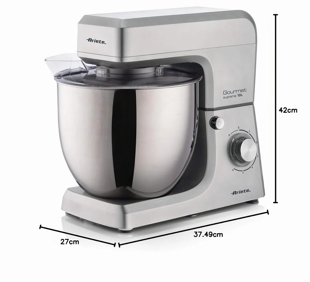 IMPASTATORE 2000W 10LT CIOT.INOX GOURMET SUPREME
