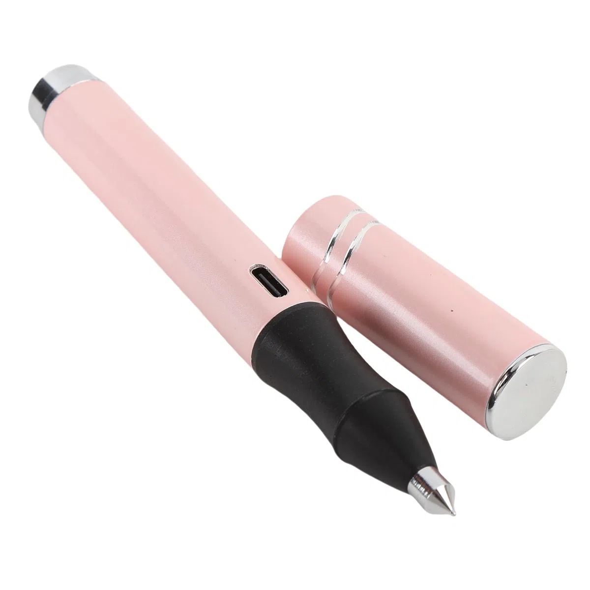 Aolidsive Juego de Bolígrafos de Lámina Caliente, Bolígrafo Inalámbrico de Aleación de Aluminio con 4 Puntas y Rollos de Lámina Activados por Calor para Manualidades de Tarjetas y Diarios