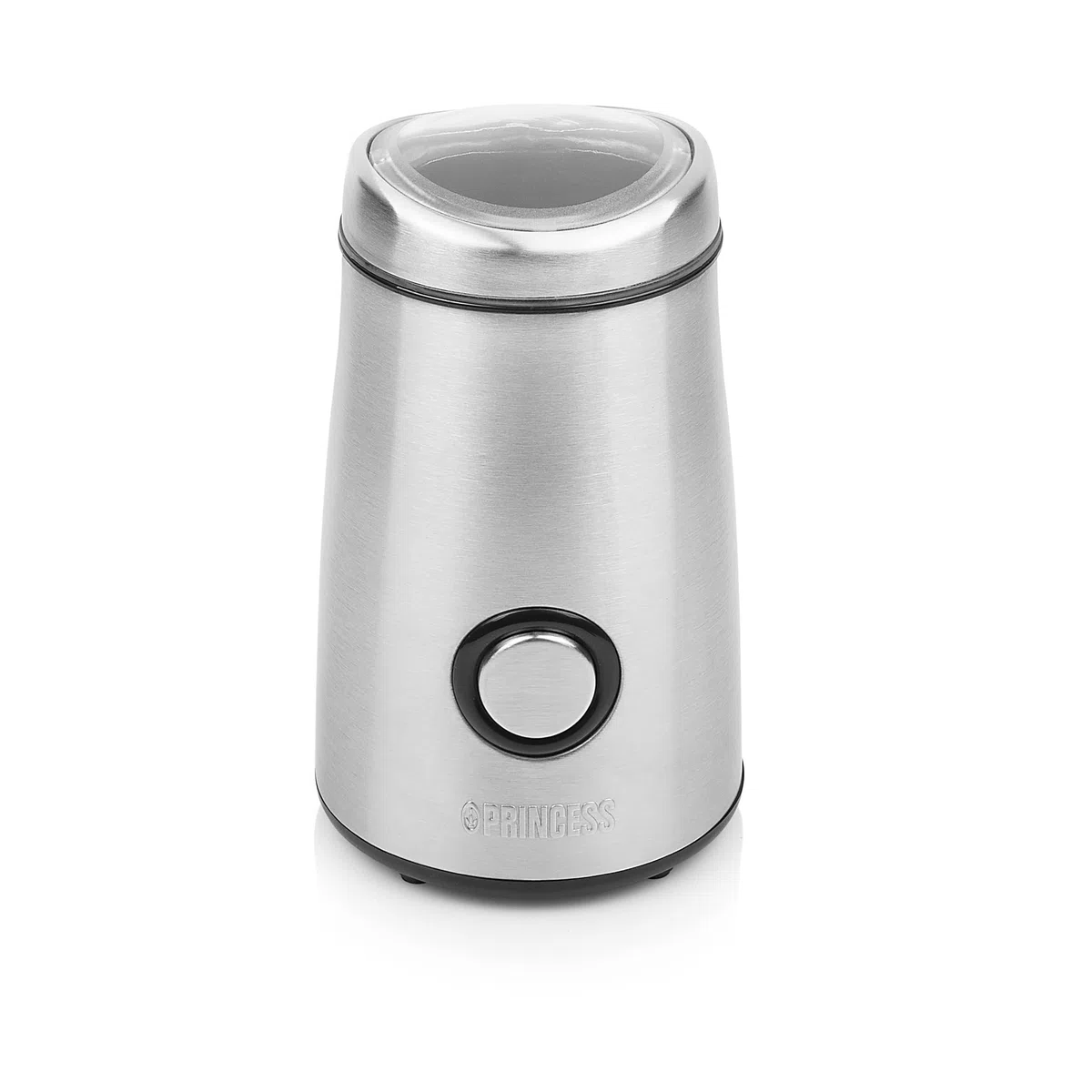 Princess 242196 Molinillo elétrico de café, nueces, hierbas o especias, 50 gramos de capacidad, carcasa de acero inoxidable, 150 W, Plata (01.242196.01.001)