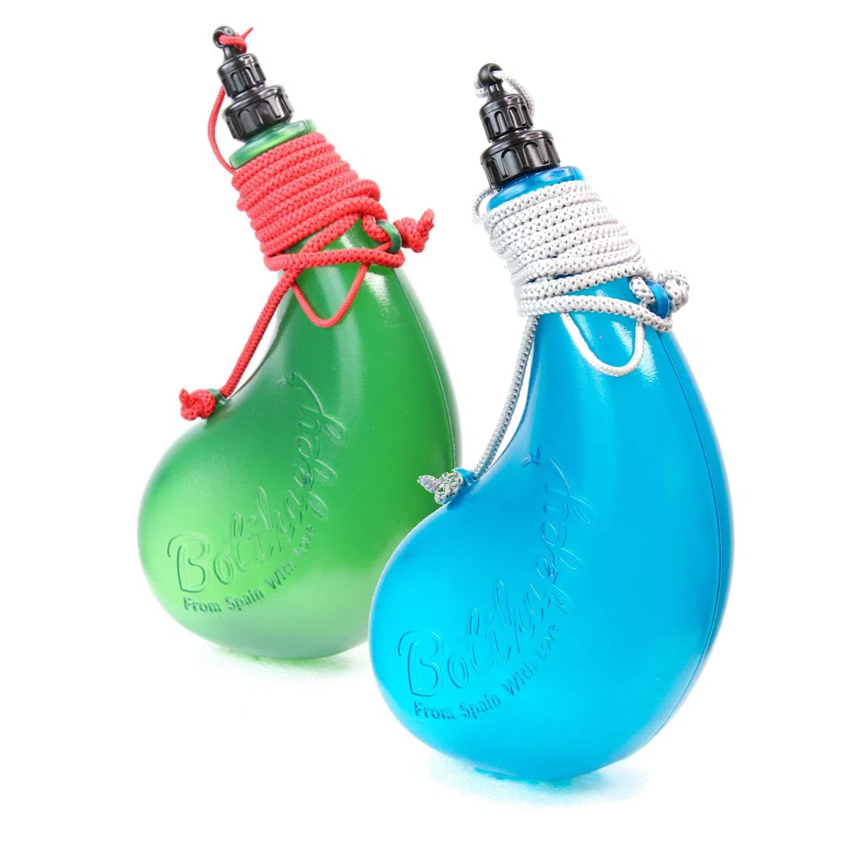 Pack 2 Botihappy - La nieta rebelde de la milenaria bota de vino - Hecha en España para los nuevos tiempos - Congelable, lavable, sin olor ni sabor, sin fugas, sin BPA y muy divertida