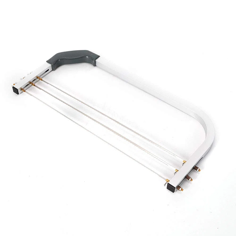 MINUS ONE Cortador de tartas de acero inoxidable de 3 alambres, cortador de tartas
