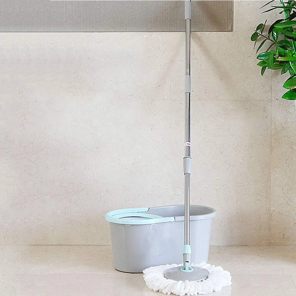 Cabezal Giratorio 360, Cabezal Giratorio de Microfibra para fregona de Suelo para ama de Llaves, fregona para Limpieza de Suelos del hogar Vision