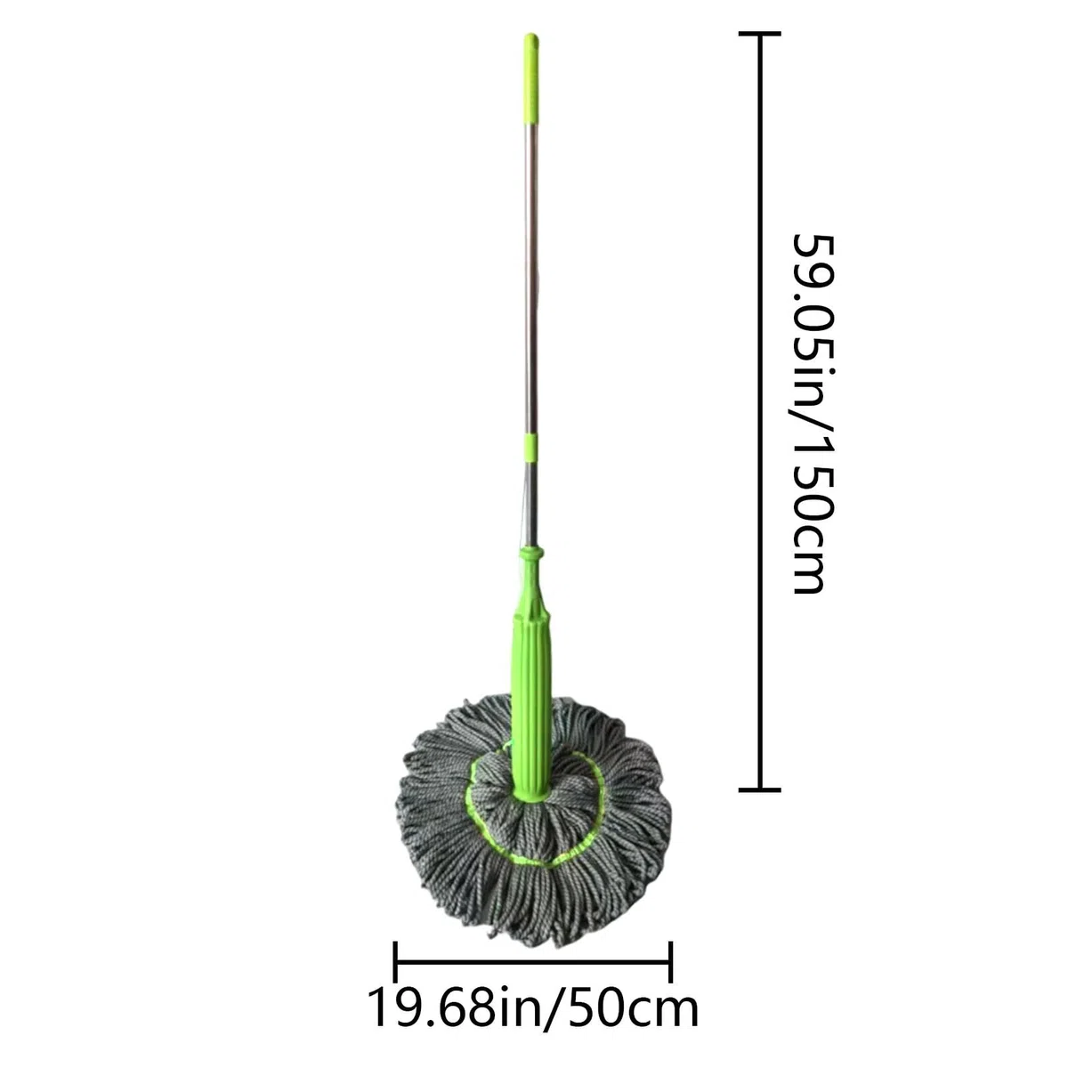 Fregona de Microfibra de Mango Largo, trapeador para Limpieza de Suelos | Herramienta de Limpieza doméstica | de Limpieza de Pisos a Cubo, fregona deshidratada para baño, s