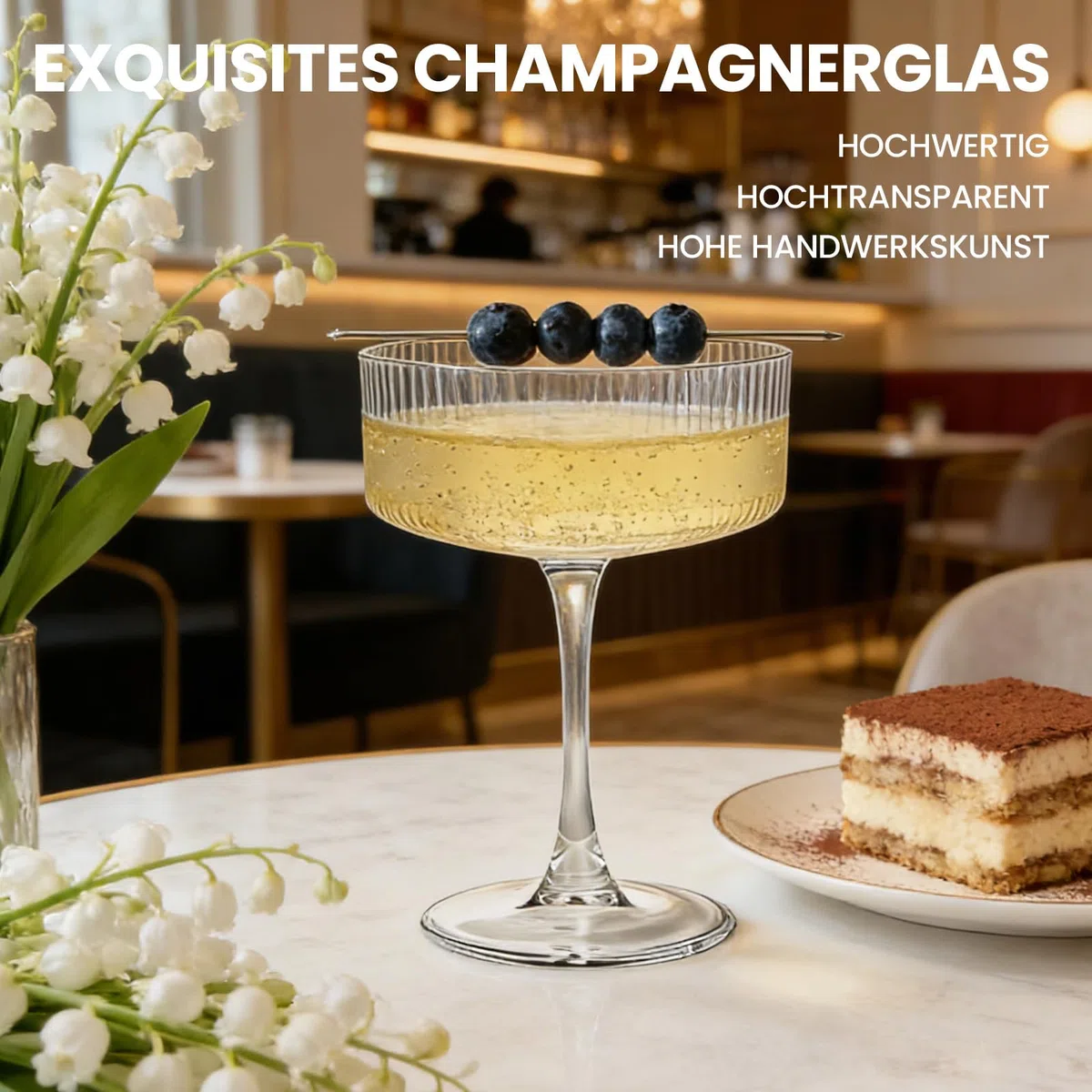 Juego de 4 copas de martini, copas de cristal coupé, copas de cóctel, grandes e inusuales, copas de champán soplado a mano para café expreso Martini, Manhattan como artículos de bar (JR1007)