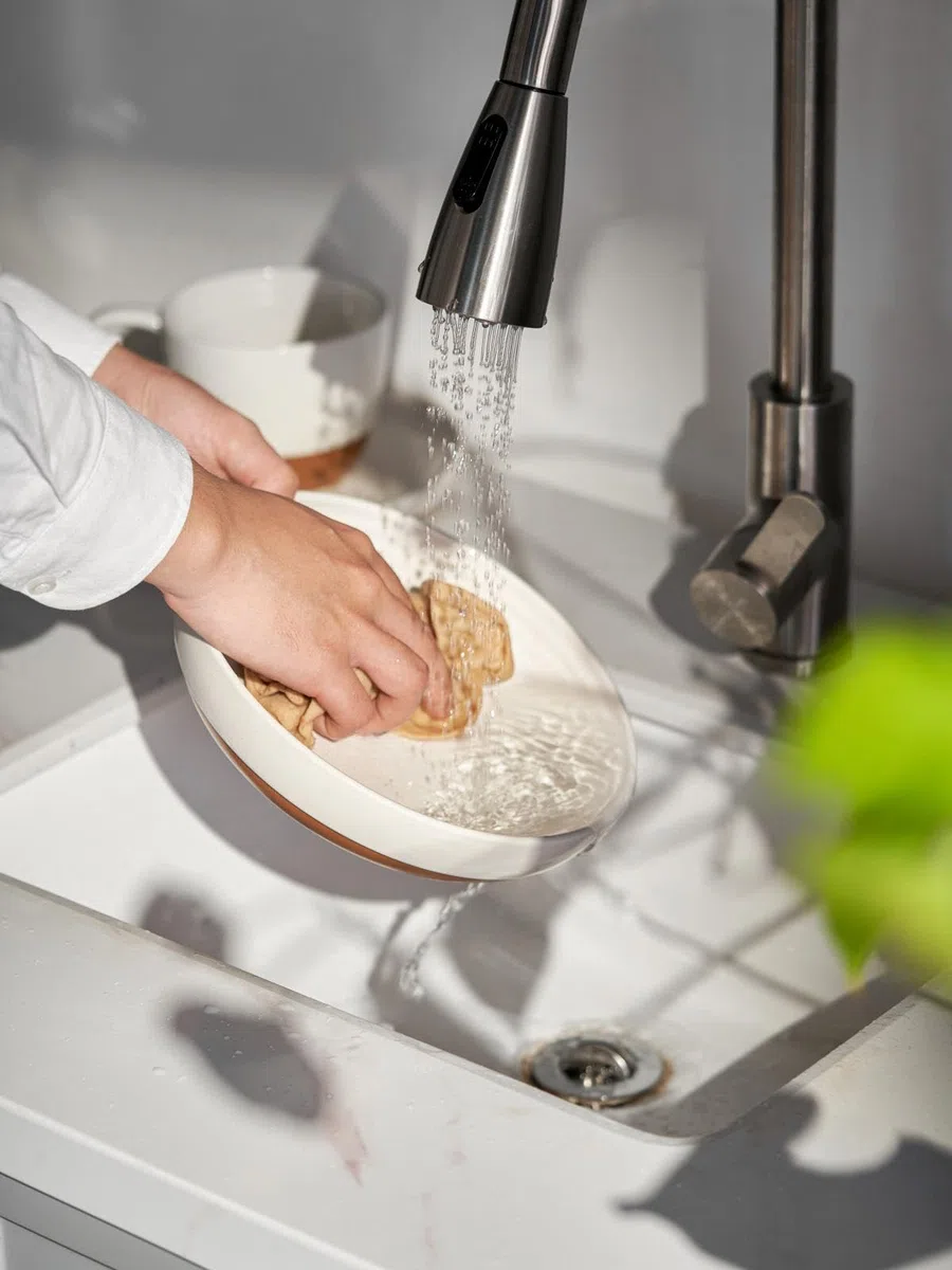 DOWAN Juego de 4 cuencos grandes de cerámica de porcelana esmaltada de sésamo blanco luna, de 8.5 pulgadas, aptos para microondas, horno y lavavajillas, perfectos para cenas diarias, reuniones