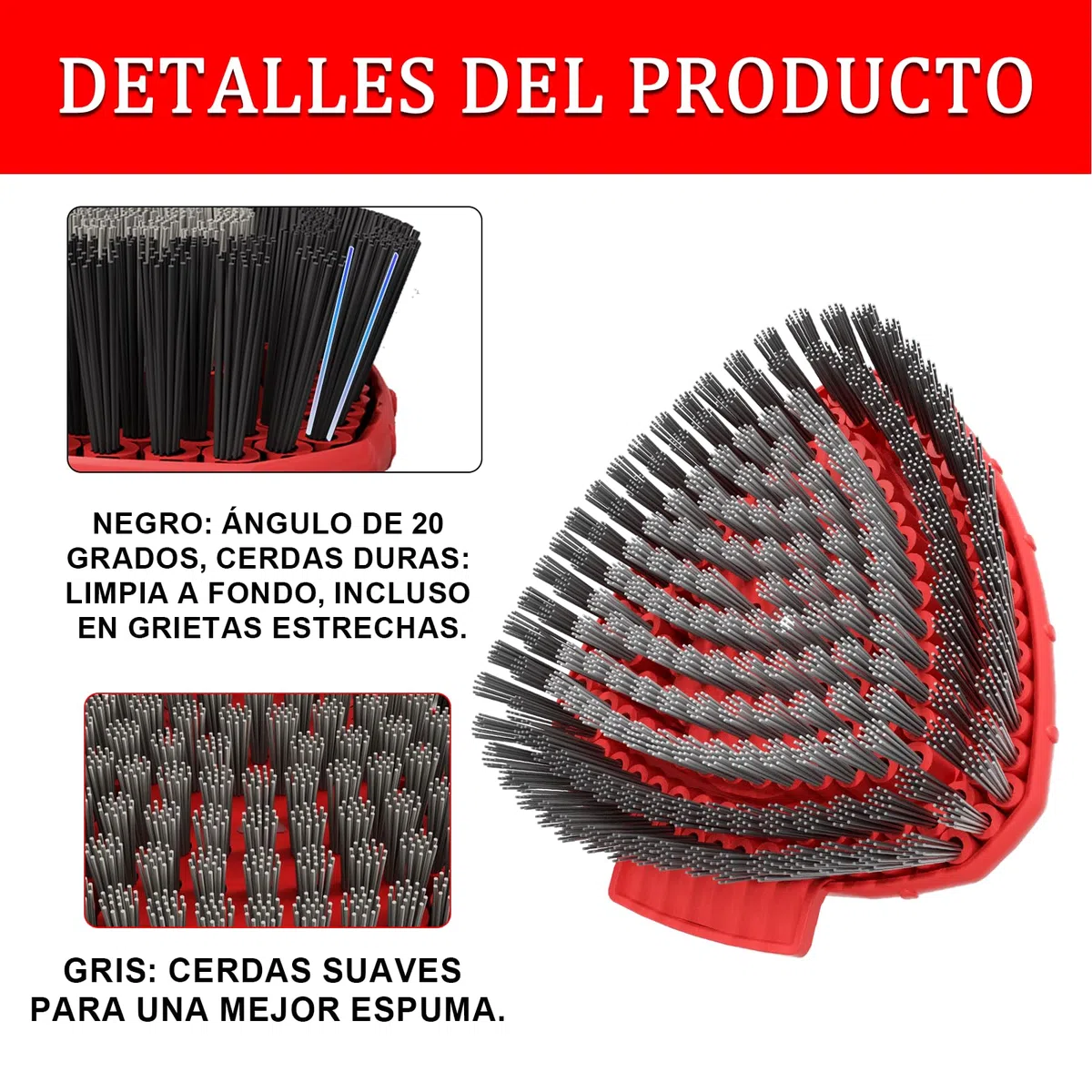 Funda de recambio para Turbo 2 en 1, cabezales de recambio para fregona y fregona con 4 cabezales de microfibra, 1 palo, 1 base y 1 cepillo, apta para todo tipo de suelos
