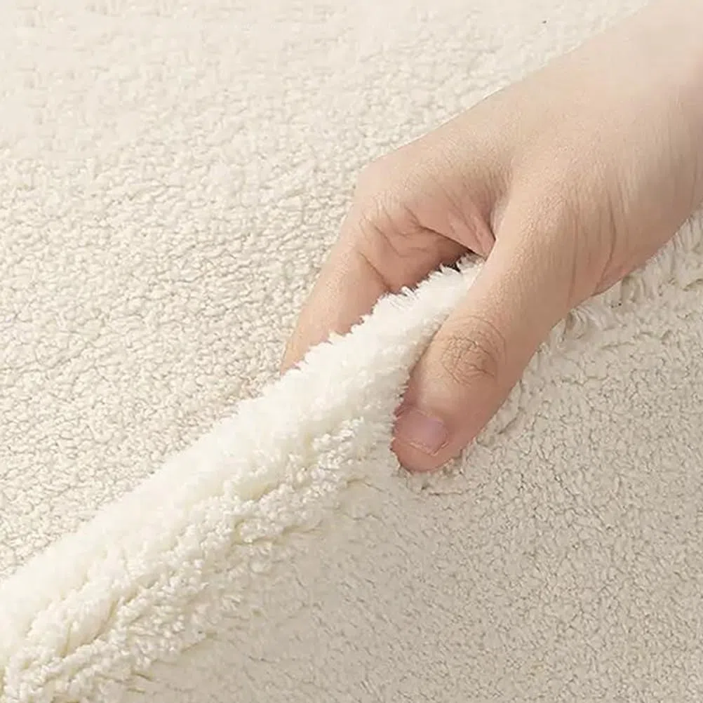 Shaggy Alfombra de área | Alfombra de felpa suave de lana sintética de alta densidad con patrones geométricos | Decoración de lujo para sala de estar y hogar