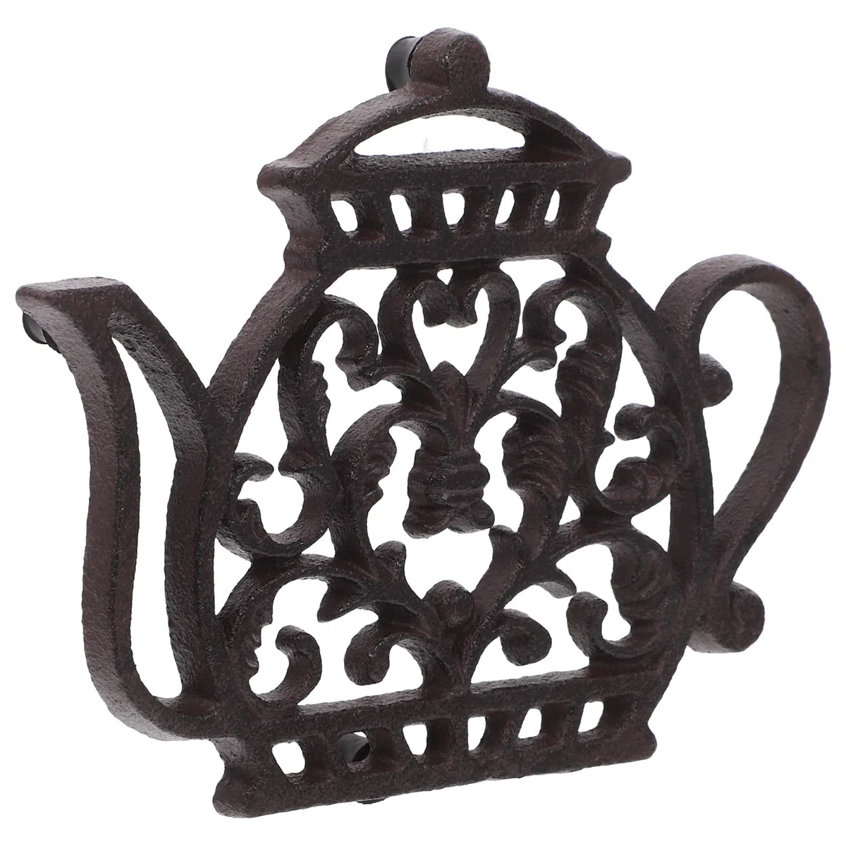 CALLARON Salvamanteles Vintage Antideslizante de Hierro Fundido Forma de Tetera y Resistente al Calor, Adecuado para Mesas de Cocina y Comedor