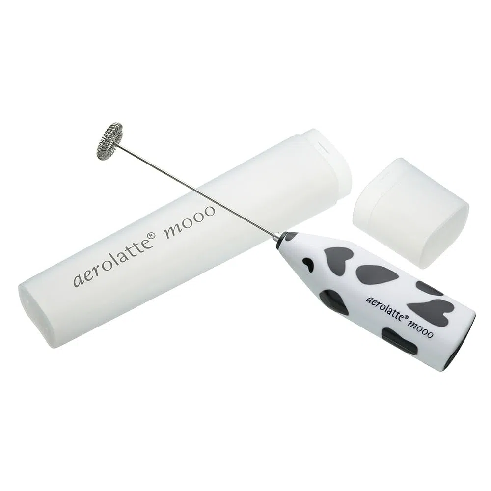 Cilio 100365 aerolatte - Batidor de leche aerolatte con tubo de deposito, diseño Moo