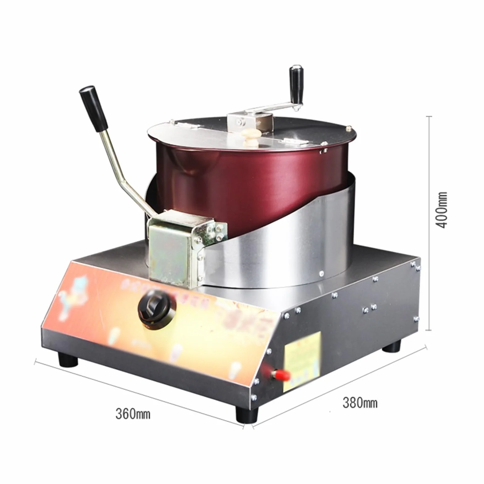 Máquina para hacer palomitas de maíz Máquina de palomitas de maíz comercial con Gas, minimáquina eléctrica de palomitas de maíz con manivela, Bola de mariposa, olla completa for palomitas de maíz Máqu