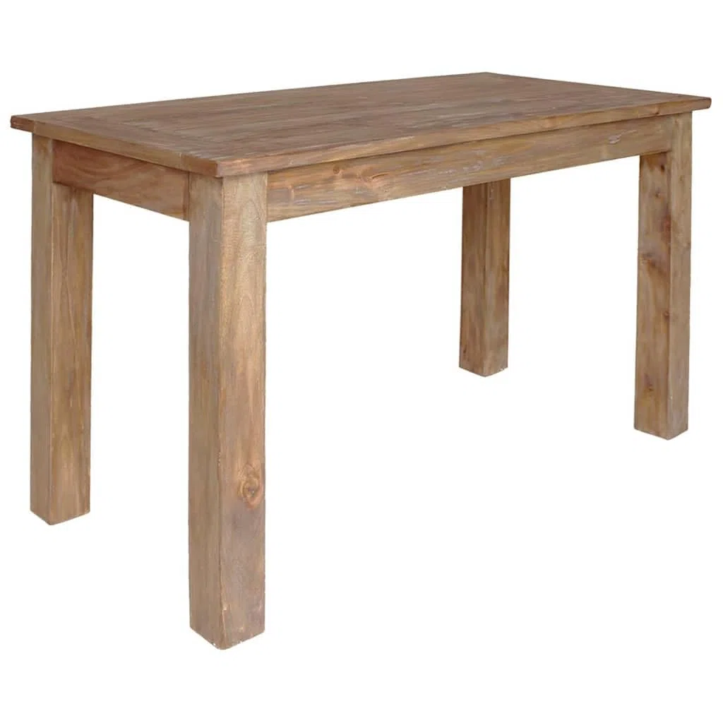 vidaXL Mesa de Comedor, Mesita Auxiliar, Mesa Decorativa, Mueble de Hogar Dormitorio Salón Cocina Pasillo Bar, Madera Maciza de Caoba