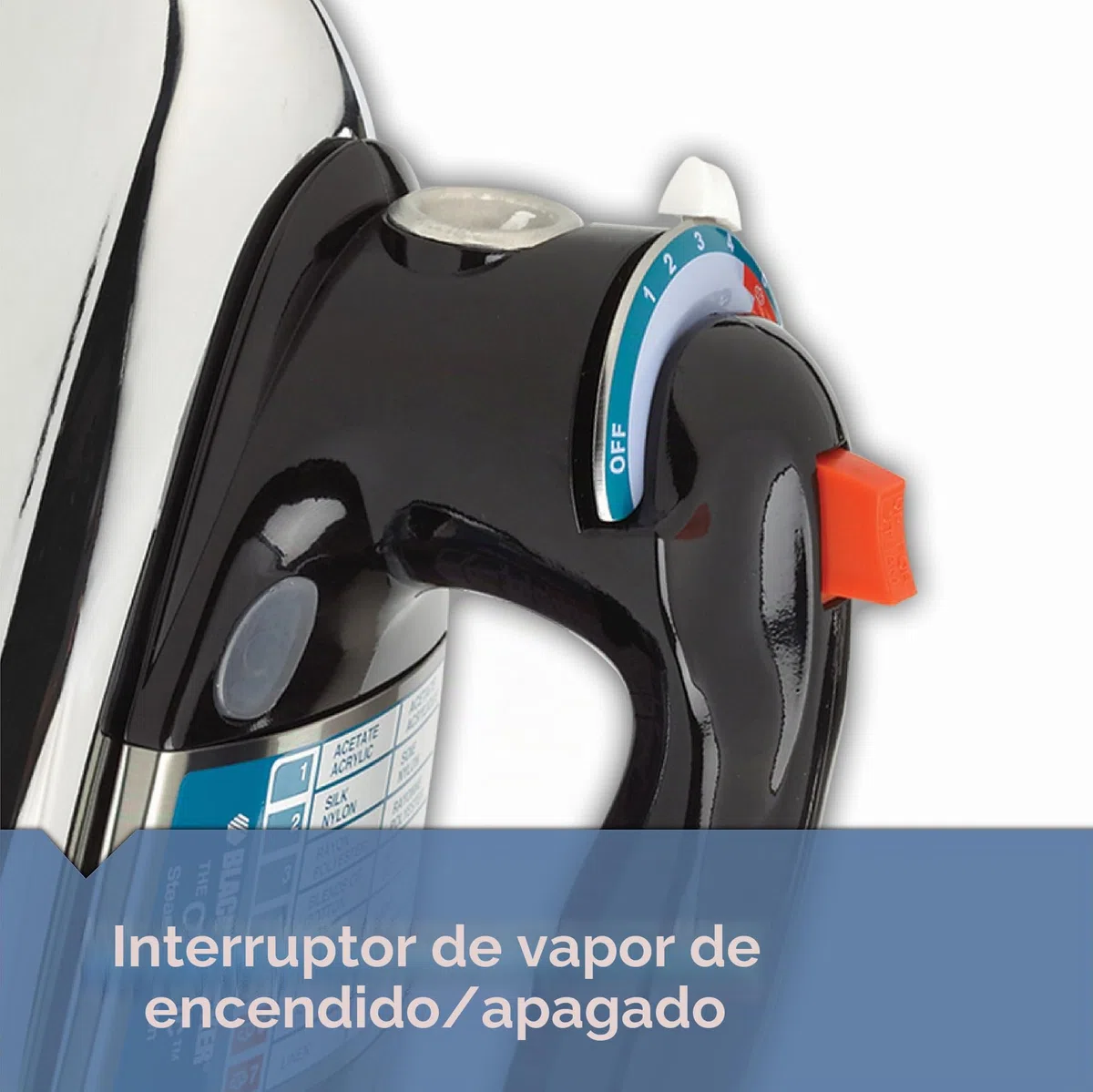 WEPMMJ The Classic Iron Dry & Steam iron Negro - Plancha (Dry & Steam iron, Negro)