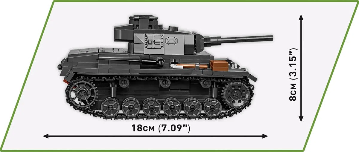 COBI Historical Collection World War II Panzer III Ausf.J 2289