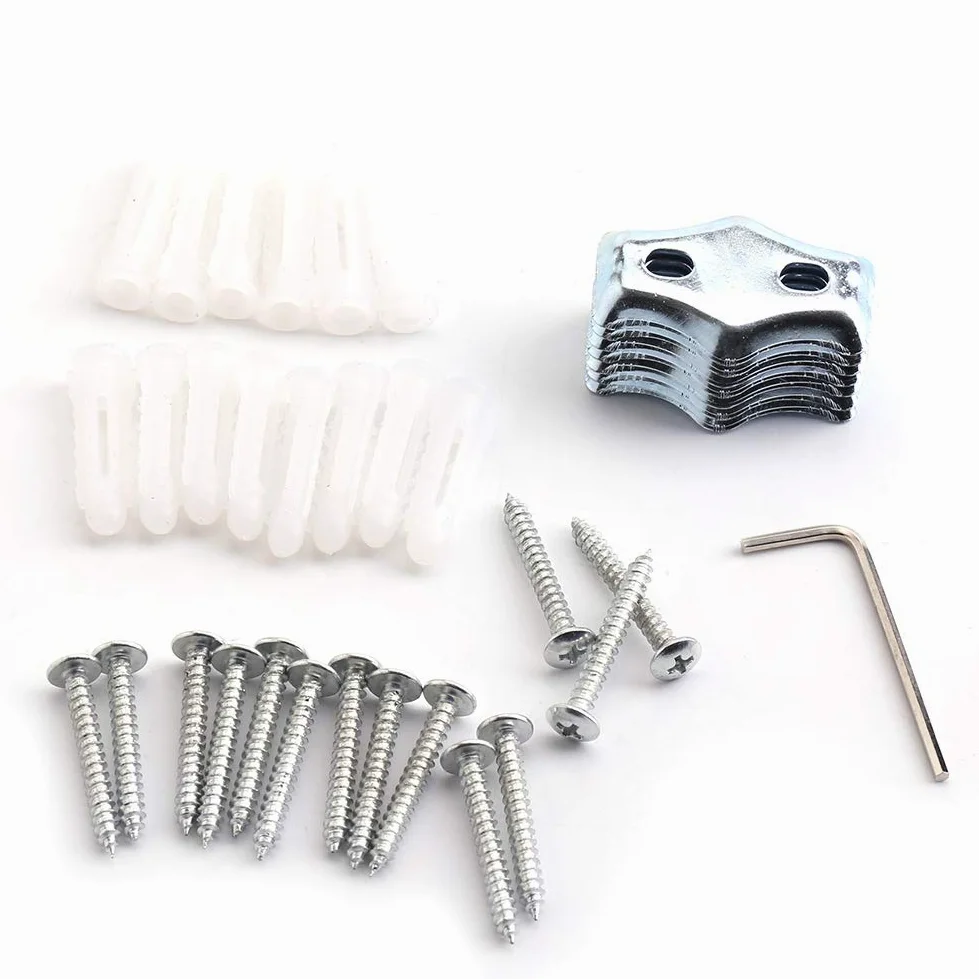 Juego de 6 accesorios de baño cromados para montaje en pared, soporte para papel higiénico, soporte para cepillo de dientes, jabonera, kit moderno de accesorios de baño