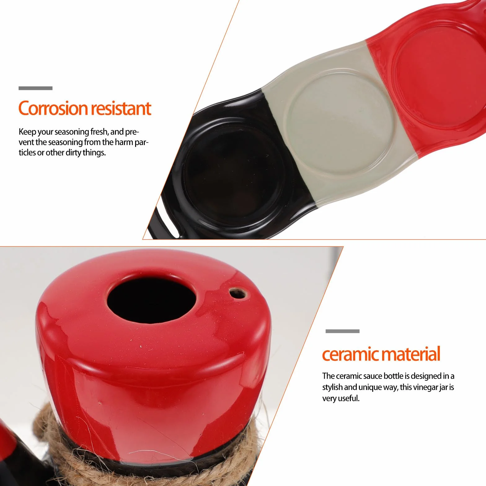 Levemolo Juego de Dispensador de Salsa Japonesa Capacidad 200ml con Tapa de Corcho y Bandeja de Cerámica Mantiene Frescura y Previene Contaminación para Cocina y Uso Diario