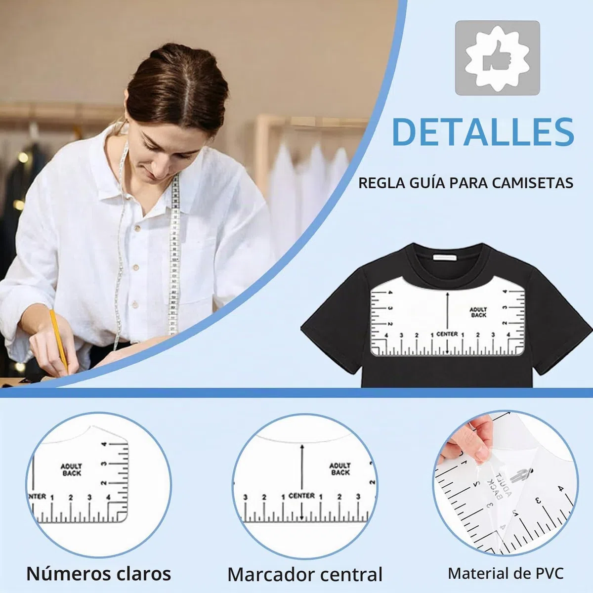 Camisetas de sublimación kits de herramientas para alineación de vinilo, almohadilla de prensa de calor, almohadilla de silicona, guía de reglas de camiseta y hoja de teflón para Cricut calor prensa