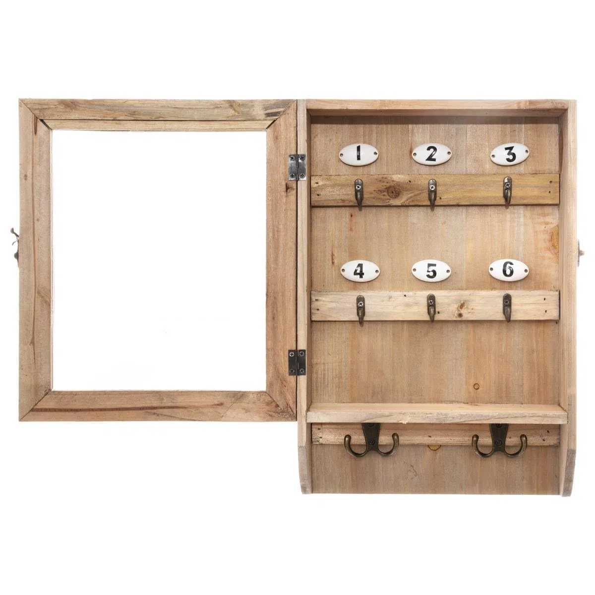 Atmosphera - Caja de Llaves - Vidrio y Madera 26 x 38 cm